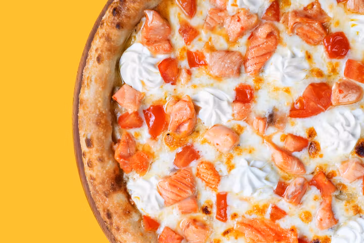 Пицца С лососем