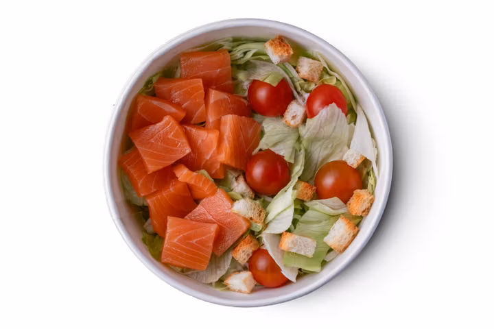 Салат Цезарь с Лососем