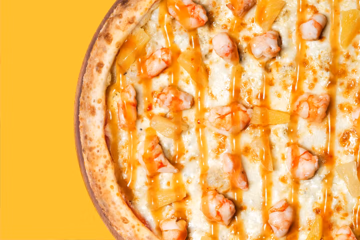 Пицца Гавайская с Креветками