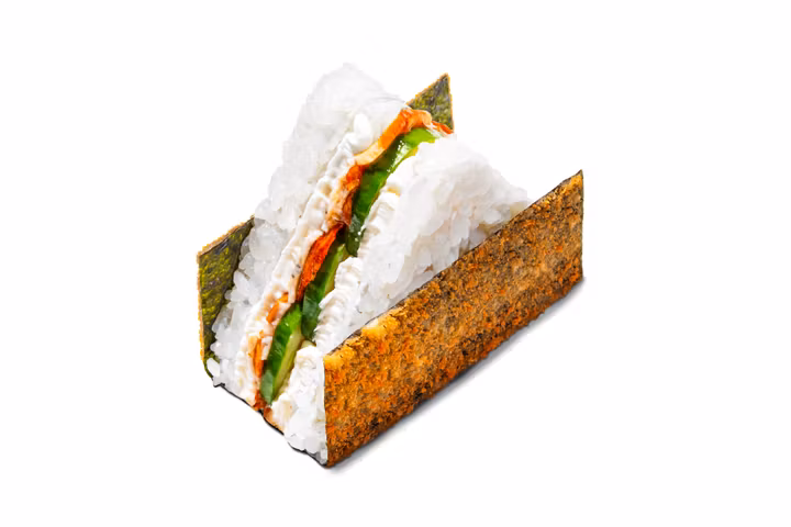 Жареный Онигири Угорь