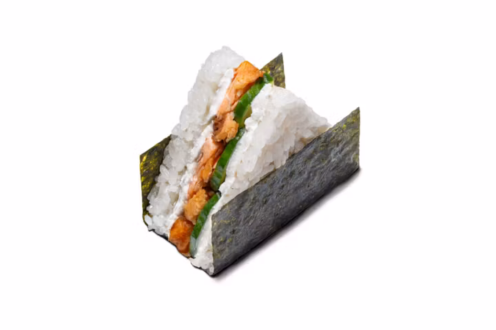 Онигири Жареный Лосось