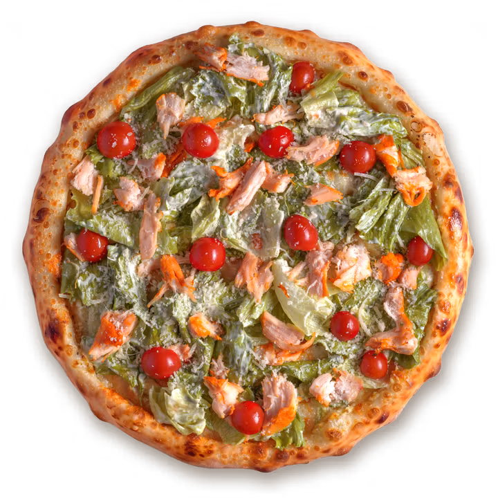 Пицца Цезарь с курицей