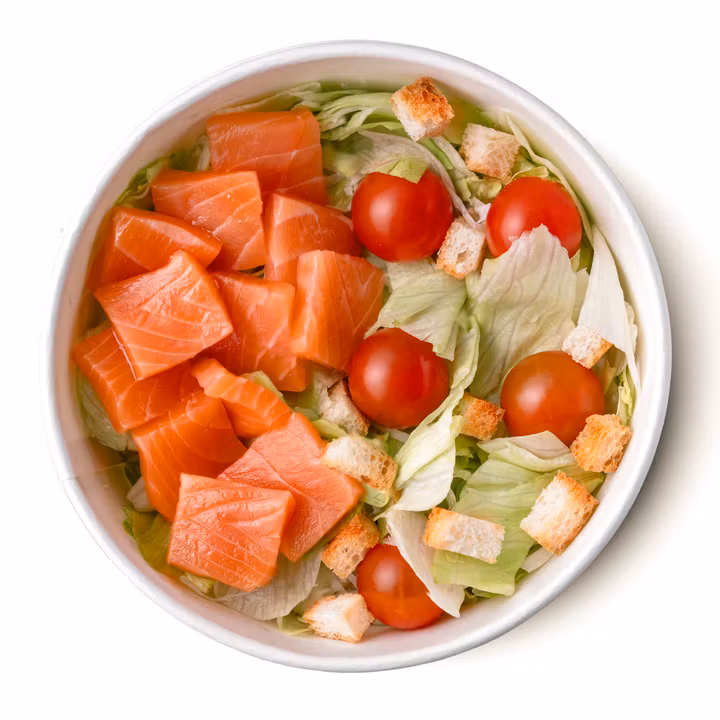 Салат Цезарь с Лососем